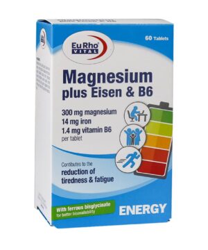 قرص منیزیم پلاس آیزن و ب6 یوروویتال